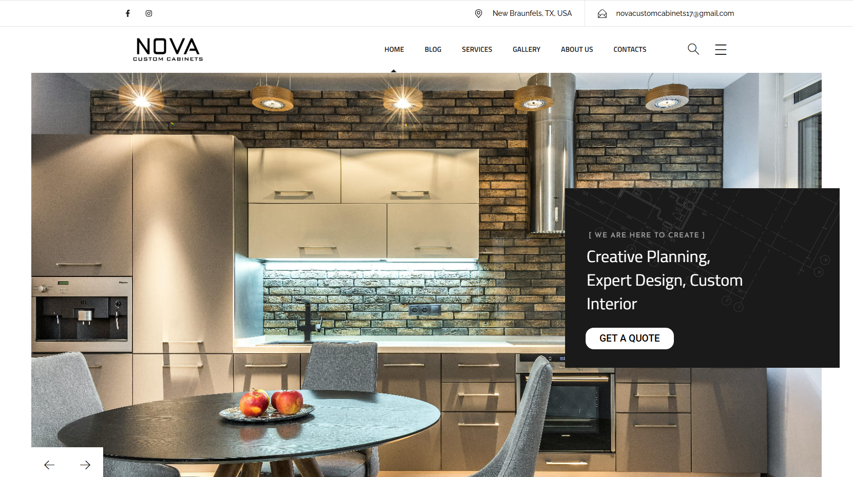 WEB Stranica - Nova Custom Cabinets