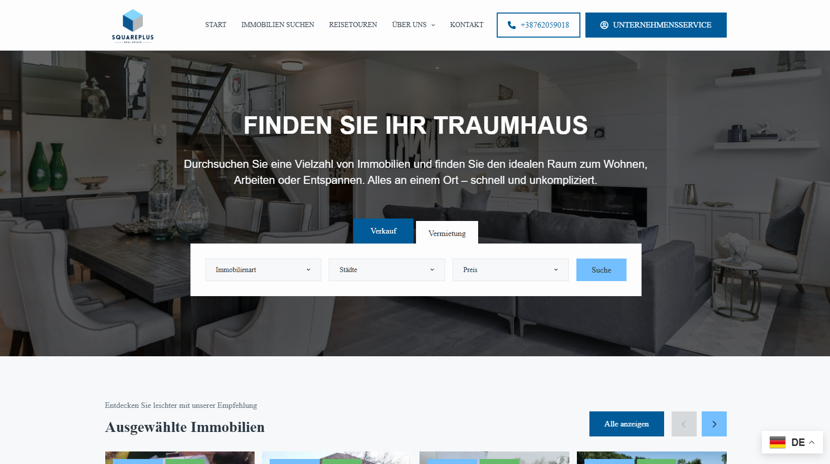 WEB Stranice - SquarePlus Real Estate